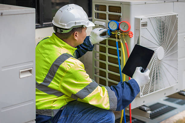 Professional Hvac technician working in Six Mile, SC